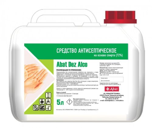 12000137190 Abat Dez Alco - антисептическое средство для рук, канистра 5 л