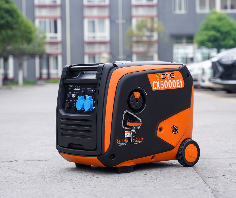 Генератор бензиновый инверторный CTG CX5000Ei - [3.5 кВт / 220V / Lifan 225iE] электростарт