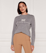 Хлопковый свитер Elisabetta Franchi - серый(MK64S46E2)