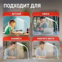 Настольный светильник ЭРА NLED-453-9W-W светодиодный белый