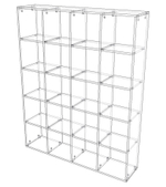 Стеллаж 20 секций 300×1352×1686