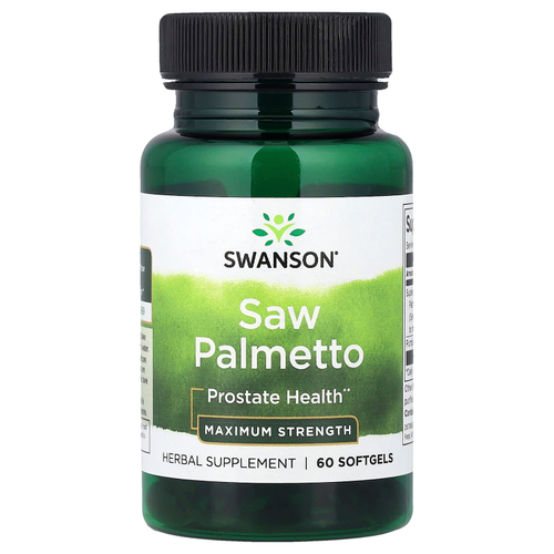 Swanson Vitamins, сереноя, максимальная сила действия, 60 капсул