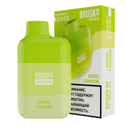 ОЭС (М) BRUSKO LONGPARTY 9000 Яблоко с Бананом