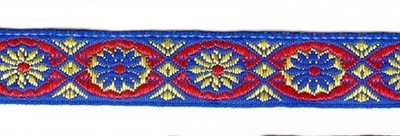 Тесьма жаккард, 7864, ш. 1,8 см, синий