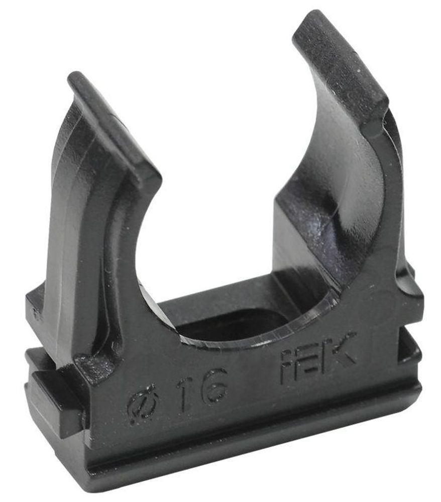 Держатель для труб (клипса) CF16 с защелкой черн. ELASTA (уп.10шт) IEK CTA10D-CF16-K02-010 Держатель для труб (клипса) CF16 с защелкой черн. ELASTA (уп.10шт) IEK CTA10D-CF16-K02-010