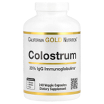 California Gold Nutrition, молозиво с 20% иммуноглобулинов IgG, 240 растительных капсул
