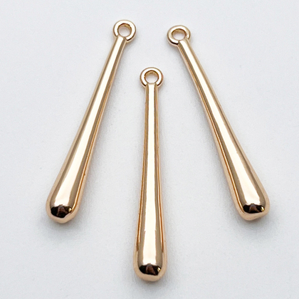 Подвеска Капля, цвет золото, размер 25*3,5 мм, цена за 1 шт