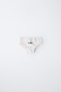 ZARA НАБОР ИЗ ТРЕХ ТРУСОВ "THE AVENGERS © MARVEL", БЕЛЫЙ