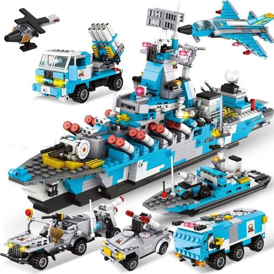 Конструктор " Ракетный крейсер набор 8 в 1 " , 1324 дет.