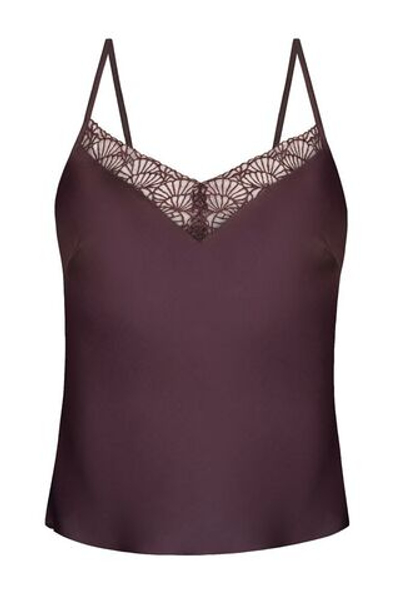 Пижамный комплект Daisy: топ и принтованные шорты (Размер: M) (Цвет: сливовый)