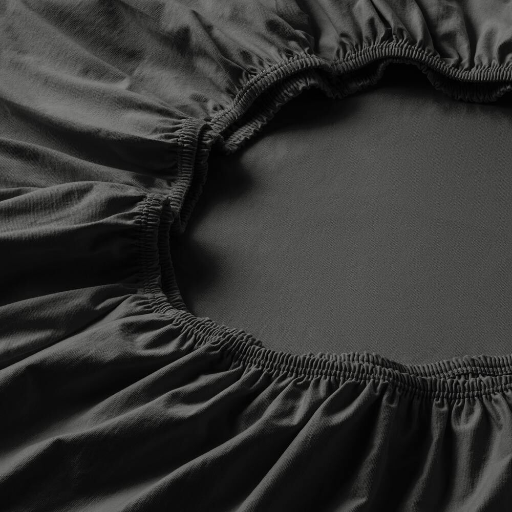 Простыня на резинке 150x200 Estella 905 schiefer темно-серая