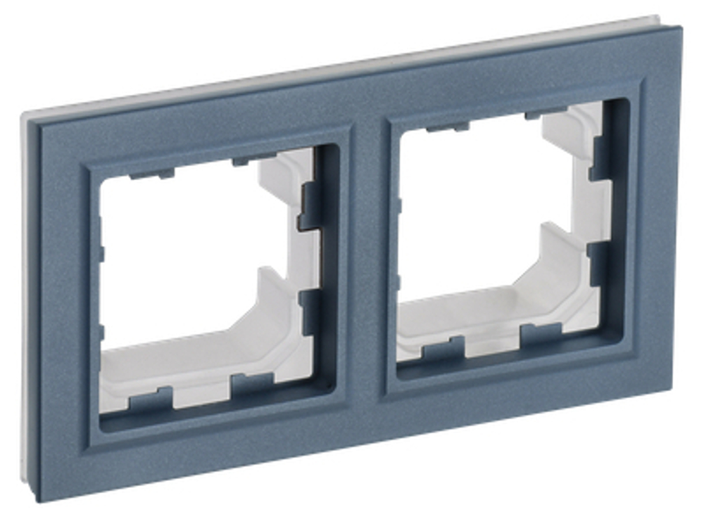 BRITE Рамка 2-местная IP44 РУ-2-БрМ-44 маренго IEK