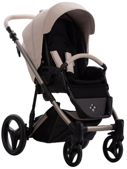 Детская коляска Bebetto Loren Sand 2 в 1 01 св.бежевая кожа