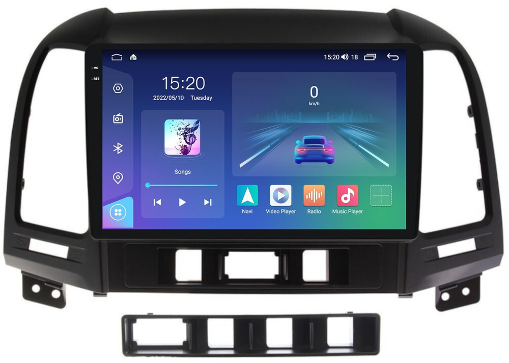 Магнитола для Hyundai Santa Fe 2006-2012 - Parafar PF208U2K на Android 13, QLED+2K, ТОП процессор, 8Гб+128Гб, CarPlay, 4G SIM-слот