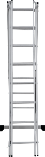 Лестница алюминиевая 3-х секционная 8 ступеней Новая высота NV1230 артикул 1230308