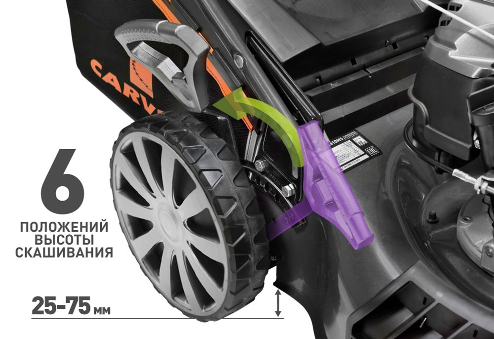 Газонокосилка бензиновая CARVER LMG-3653DMS