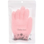 Мочалка - перчатка массажная «Premium - PASTERA», цвет нежно-розовый, 19*12см (зип пакет и наклейка Ultramarine)✦