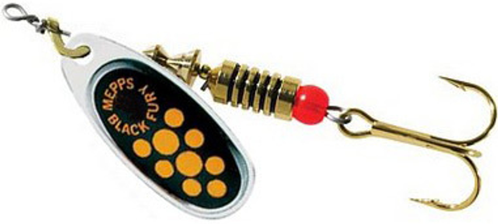 Блесна вращающаяся Mepps BLACK FURY 1, SILVER/Yellow