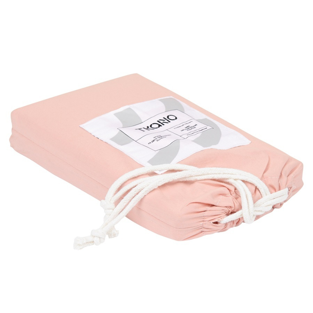 Набор из двух наволочек цвета пыльной розы из органического стираного хлопка из коллекции essential, 50х70 см