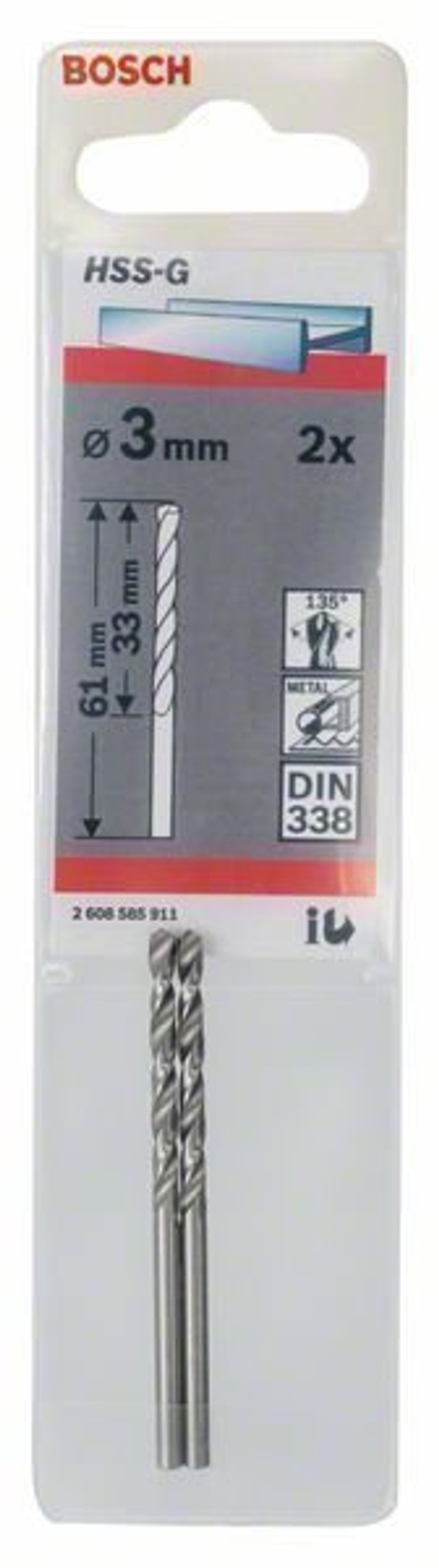 Сверло по металлу HSS-G 10 мм 2608585936