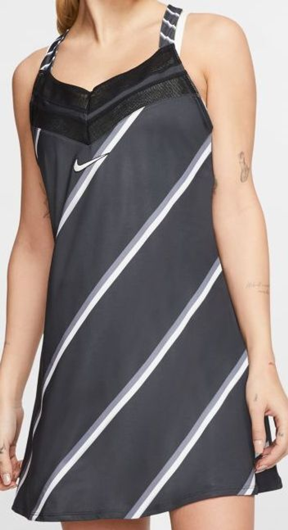 Nike dress black and white clearance