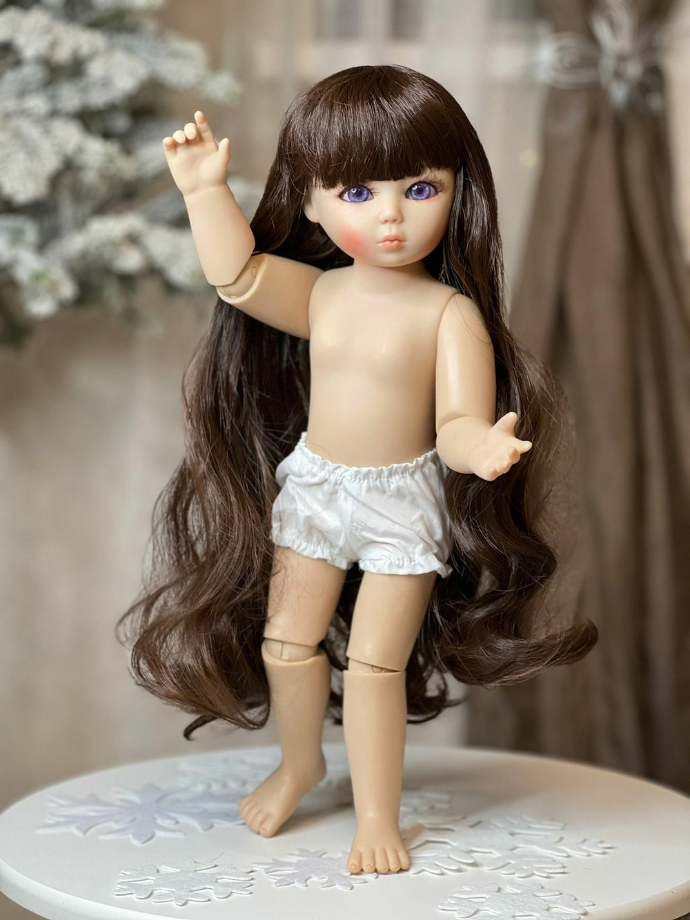 Кукла Реборн виниловая, шарнирная 45см в пакете (FA-442)