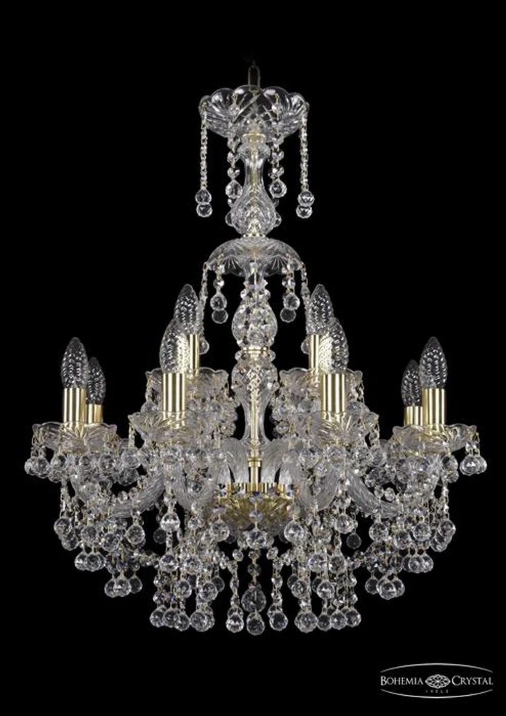 Подвесная люстра Bohemia Ivele 1409/8+4/195/XL-68/G