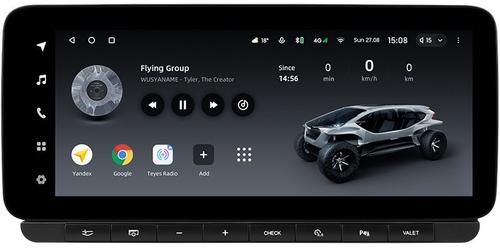 Магнитола для Audi A6 C6 2004-2008 2G - Teyes LUX ONE ROUND монитор 12.3" 2K QLED на Android 10, Быстрая, CarPlay, 4G SIM-слот