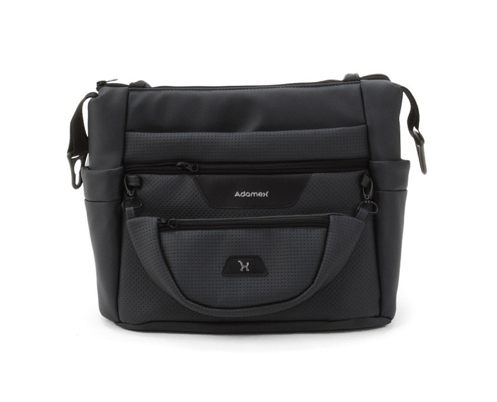 Детская коляска Adamex Zico Deluxe New 2 в 1 ZN-SA02 ЧЕРНАЯ КОЖА