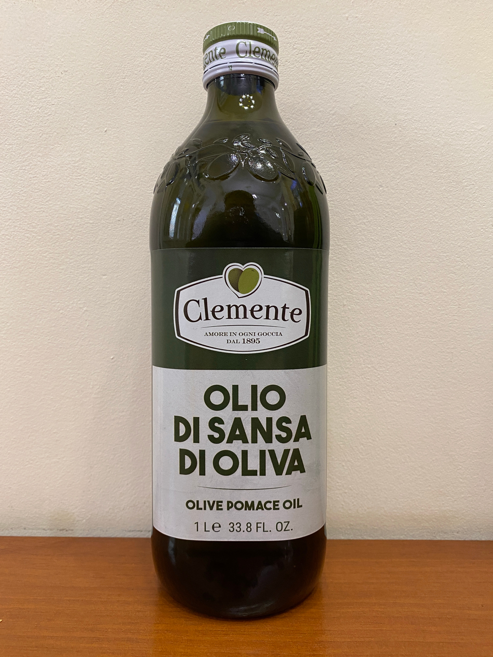 Оливковое масло Clemente Для жарки Рафинированное (Pomace) 1 литр, Италия