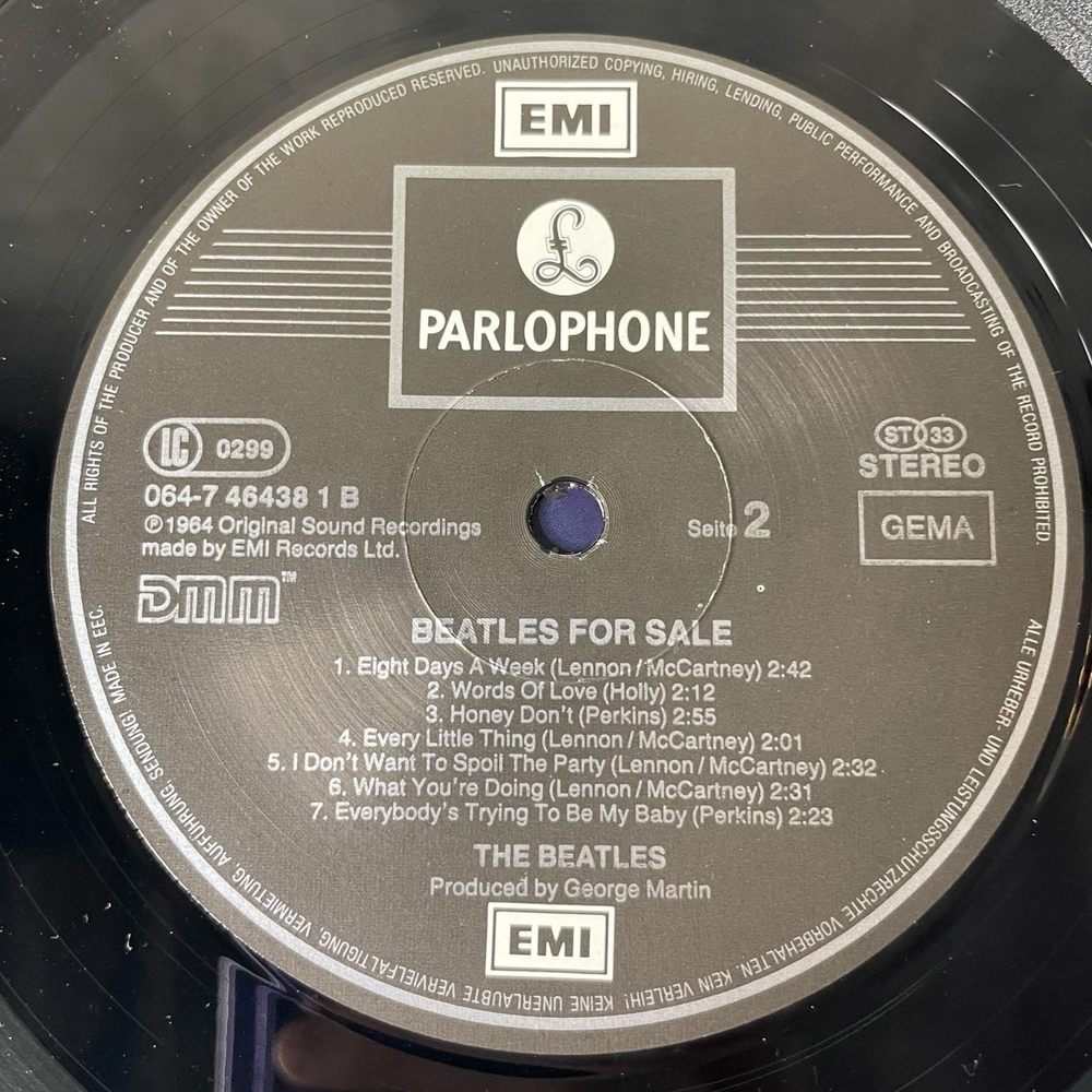 Винтажная виниловая пластинка LP The Beatles For Sa le (Germany 1987) DMM