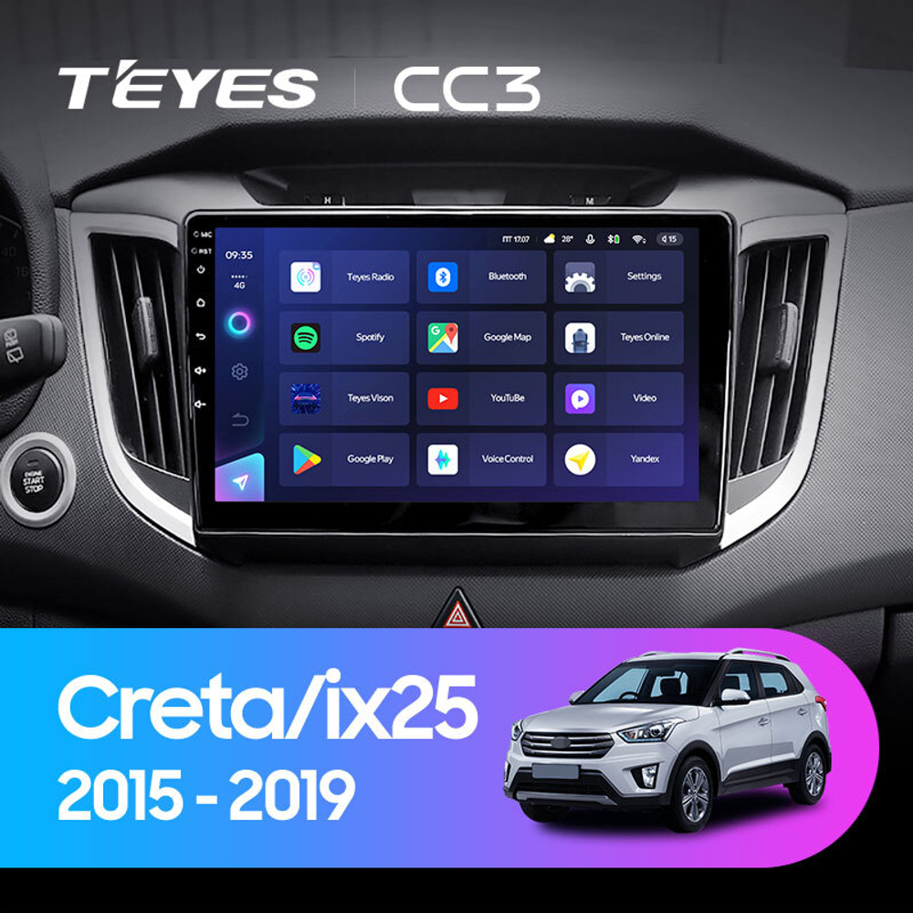 Teyes CC3 10,2" для Hyundai Creta, iX25 2016 - 2020