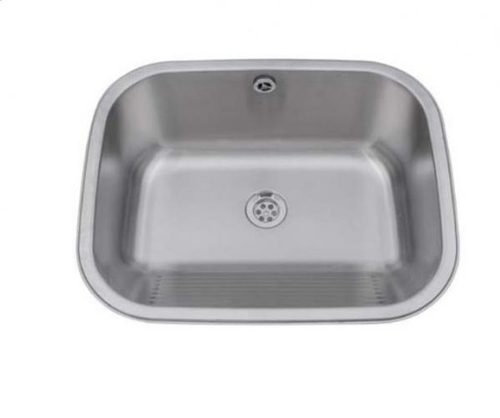 Раковина встраиваемая прямоугольная нерж. сталь NOFER 13032.S матовый