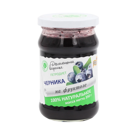 Варенье Черника на фруктозе Петродиет 350 гр