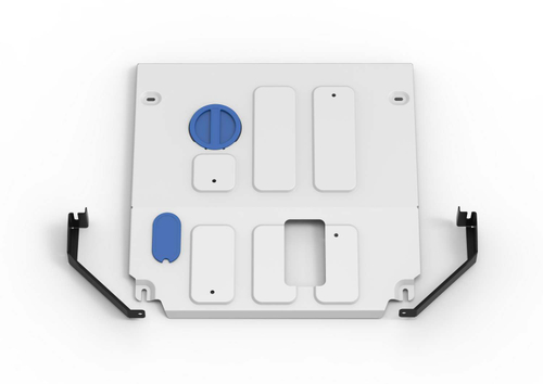 Защита картера Rival для BAIC U5 Plus CVT 2023-н.в., алюминий 3 мм, с крепежом, штампованная, 333.3501.1