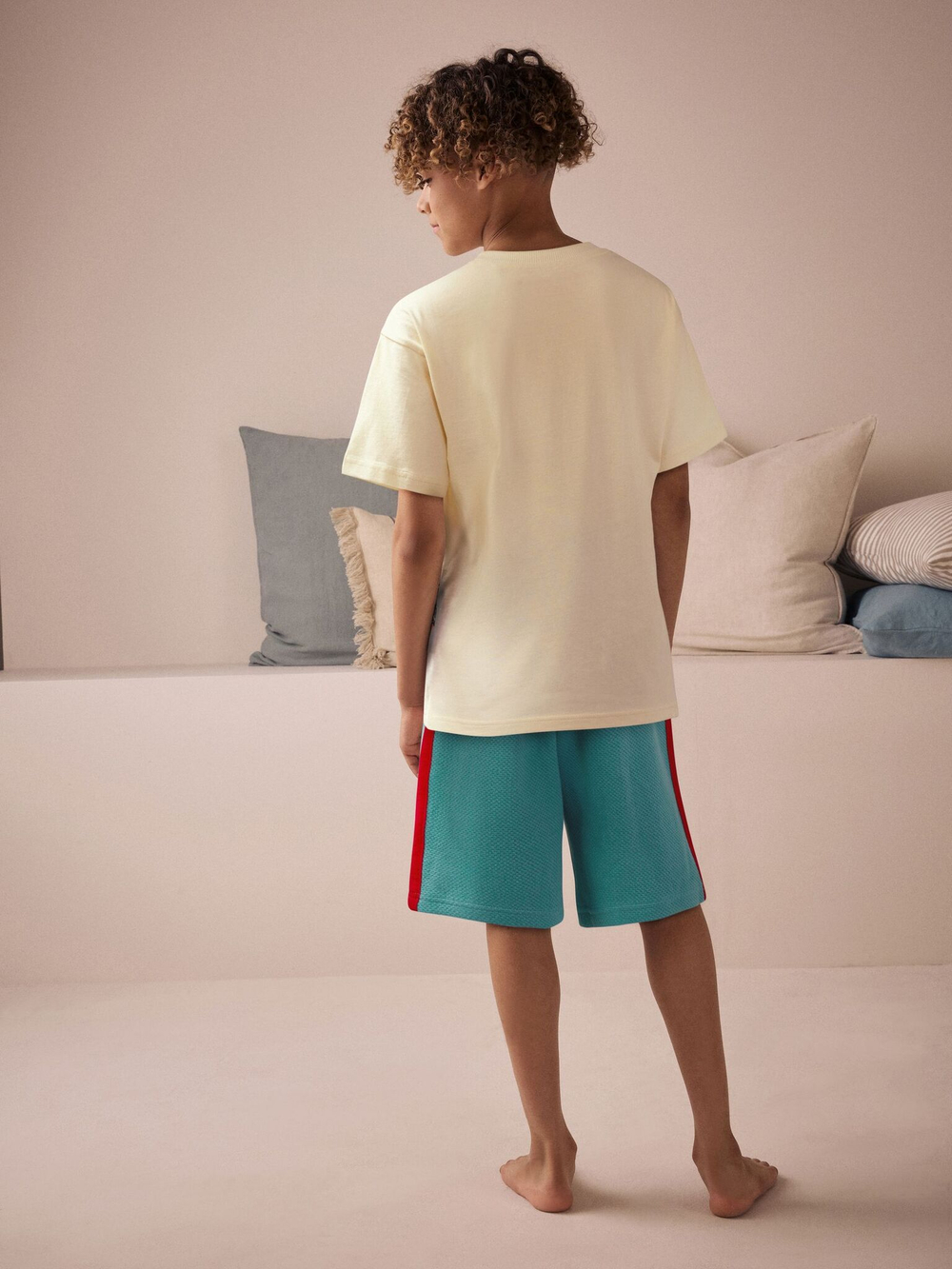 Пижама для мальчика Next E66-485, Молочный, Голубой