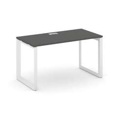 Style Project Стол письменный SN-59O.SP-004 Антрацит/Металл Белый/Белый Заглушка 1580*600*750