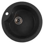 Мойкa ML-GMS101 СТАНДАРТ круглая, черный (308), 480 мм (глуб. чаши 190)