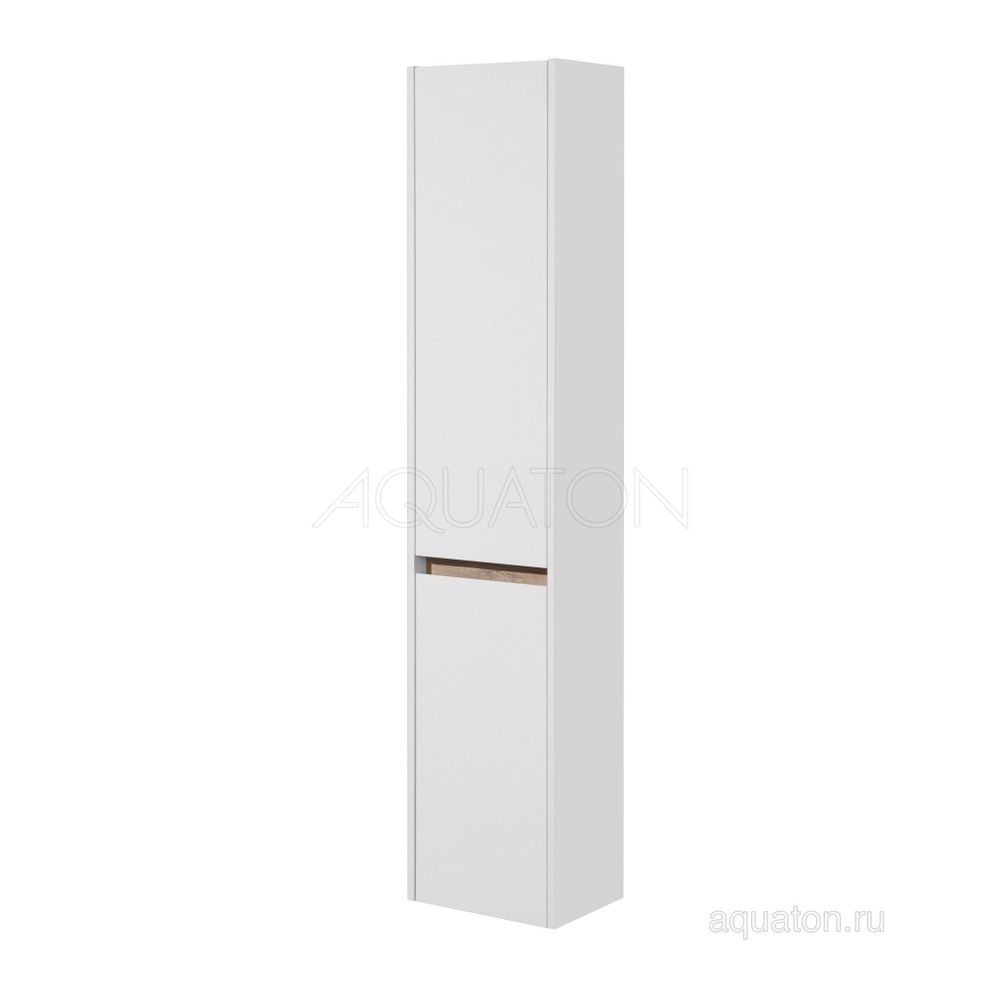 Шкаф - колонна AQUATON Нортон белая левая 1A249403NT01L