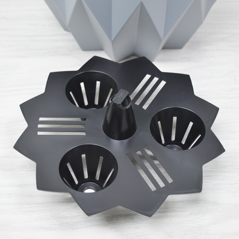 Кашпо Геометрия 3л, серый жемчуг