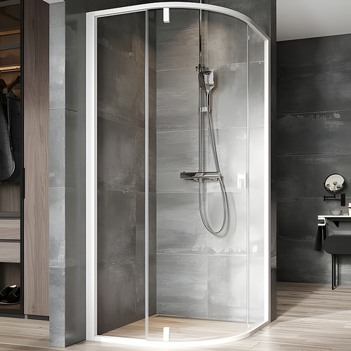 Душевой уголок Ravak Nexty NSKK3-80 80x80 3O644101Z1 профиль Белый стекло Transparent