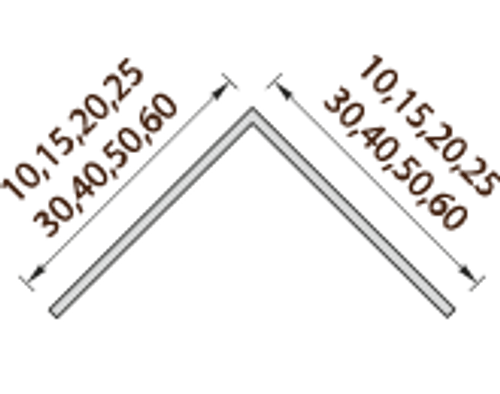 Угол ПВХ белый 30х30х2700 мм