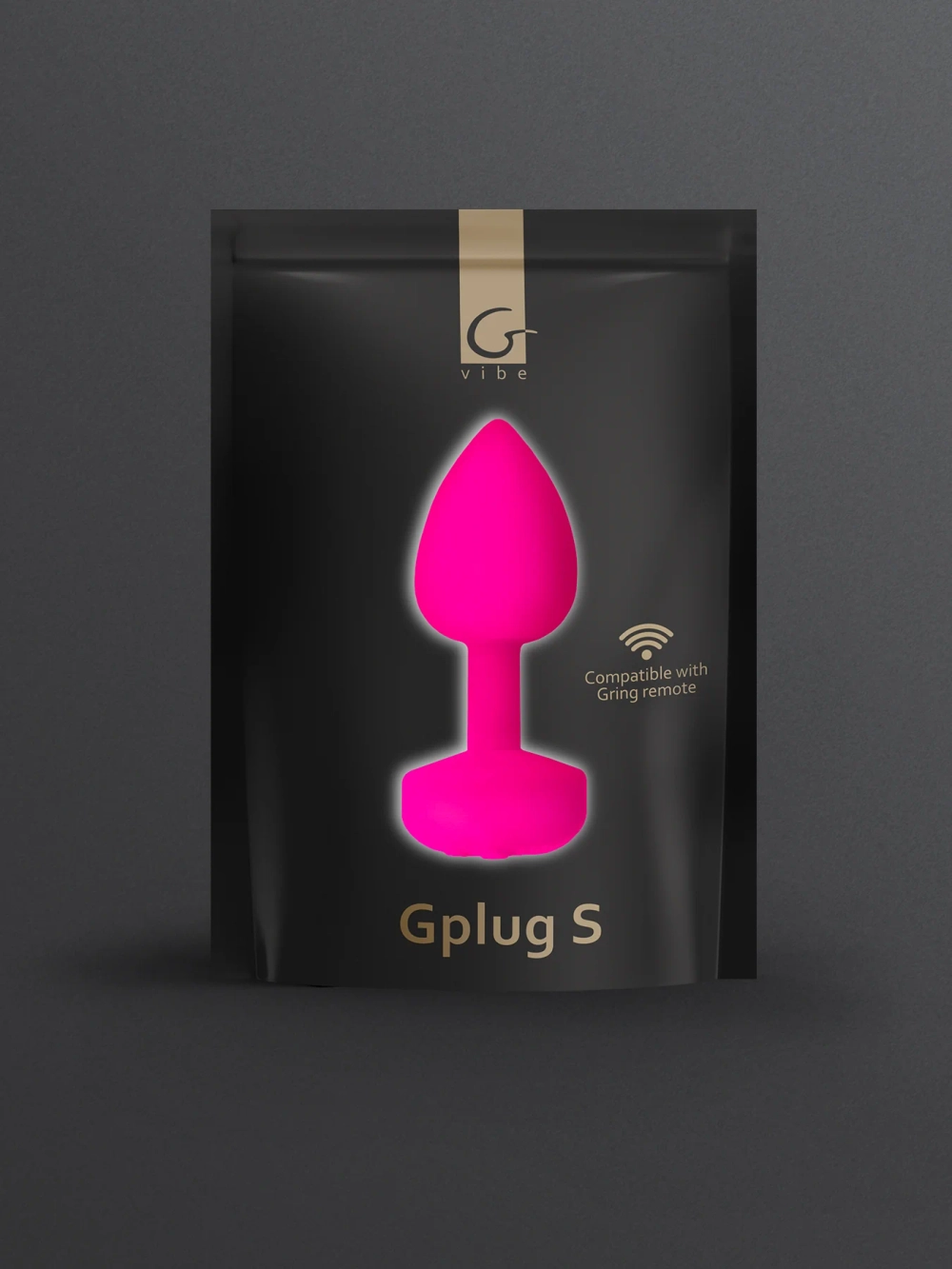 Gvibe Gplug S - Анальная пробка с вибрацией 8х2.8 см