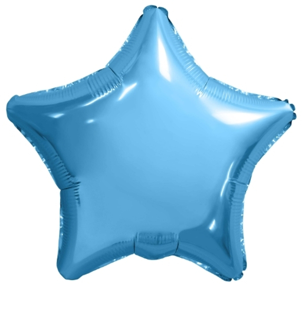 Шар (76 см) звезда, голубой