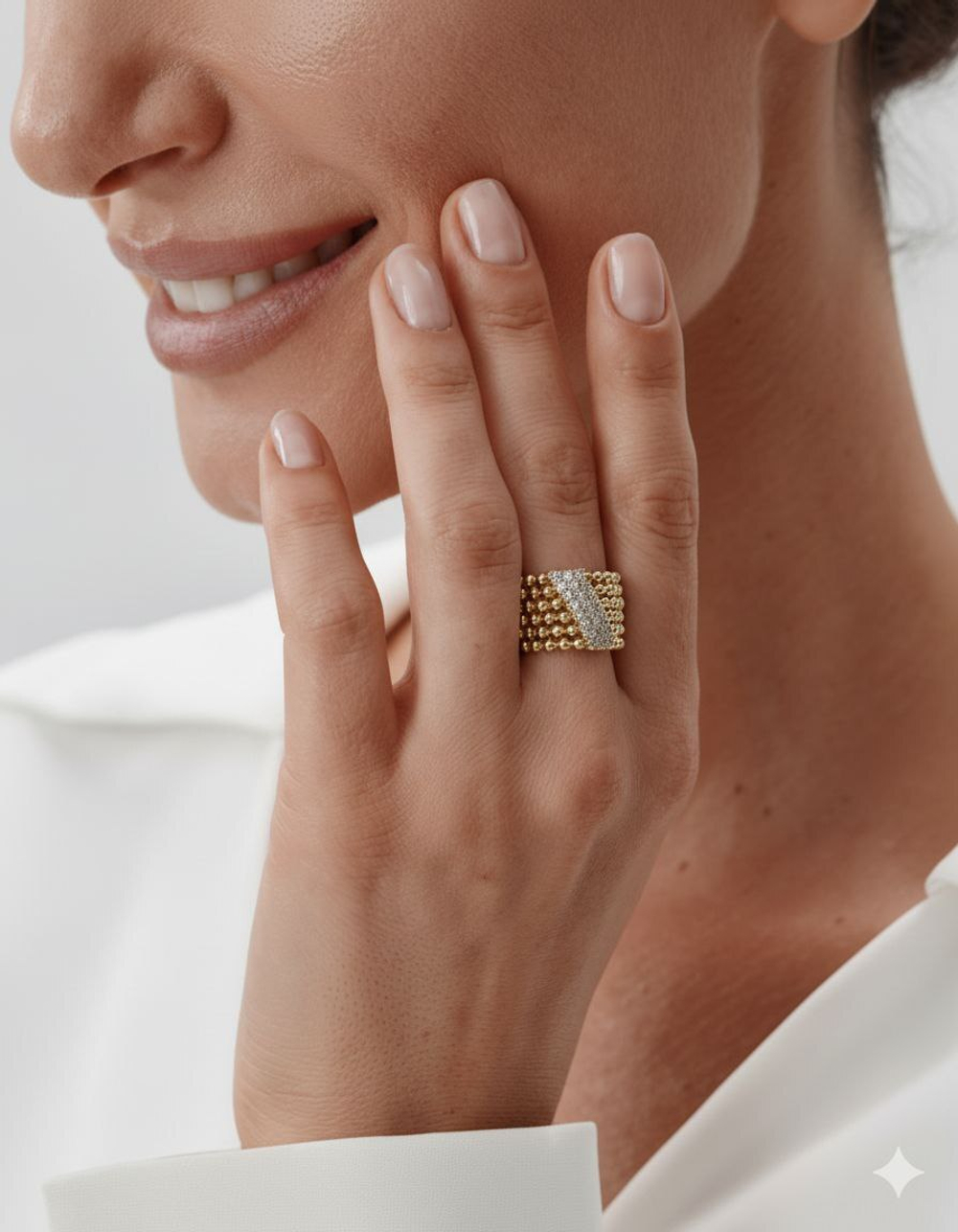 91003512 Кольцо Selena Pearls*