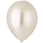 Шар латексный Металлик 13 см (Белый)