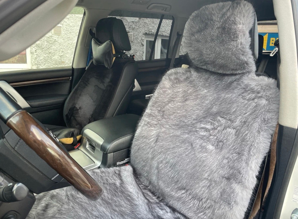 Меховая (01) накидка на сидение, искусственный мех, короткий ворс (1 шт,.) =