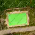 Надувная подушка для установки в грунт «Зелёная долина», 12×8×2,5 м