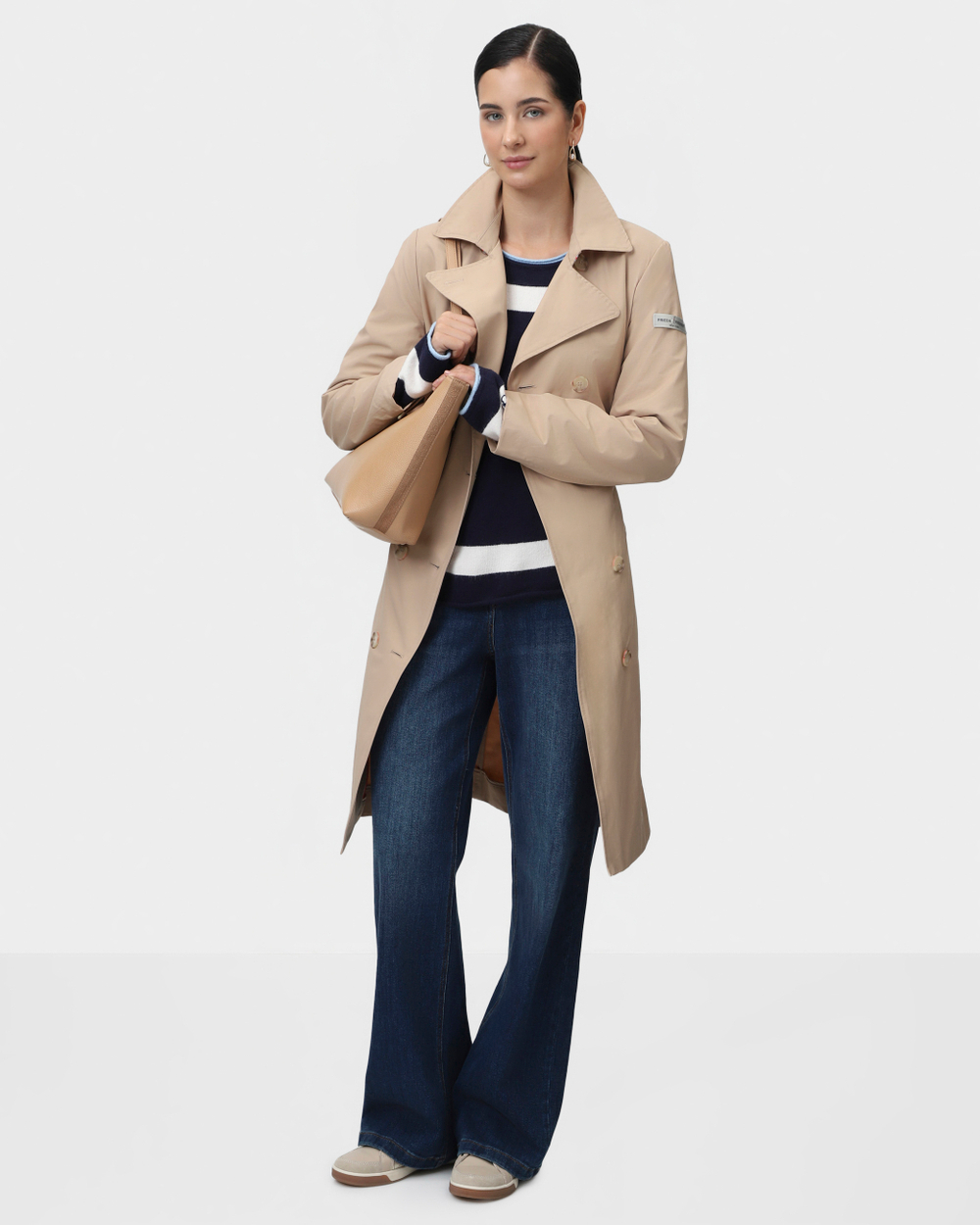 Тренч жен. Frieda Freddies 4803 бежевый