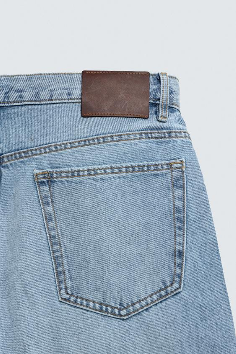 ZARA ДЖИНСЫ STRAIGHT FIT, СИНИЙ